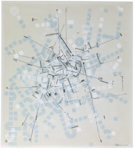 Paul Michael Graves, "Drawing 19.06.2022.," acrylic, sumi ink on drafting film