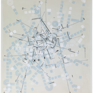 Paul Michael Graves, "Drawing 19.06.2022.," acrylic, sumi ink on drafting film