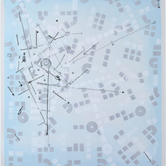 Paul Michael Graves, "Drawing 10.07.2022.," acrylic, sumi ink on drafting film