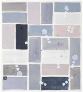 Paul Michael Graves, "Drawing 06.07.2022.," acrylic, sumi ink on drafting film