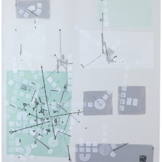 Paul Michael Graves, "Drawing 01.07.2022.," acrylic, sumi ink on drafting film