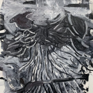 Ethan Kolwaite, "Mainlining," oil on paper