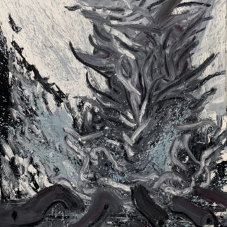 Ethan Kolwaite, "Fire," oil on paper