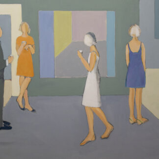 Sarah Benham, "White Dress," oil on canvas