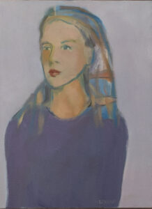 Sarah Benham, "Portrait of a Girl," oil on canvas