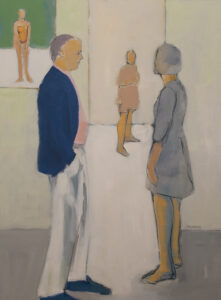 Sarah Benham, "The Pink Shirt," oil on canvas