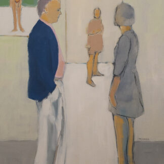 Sarah Benham, "The Pink Shirt," oil on canvas