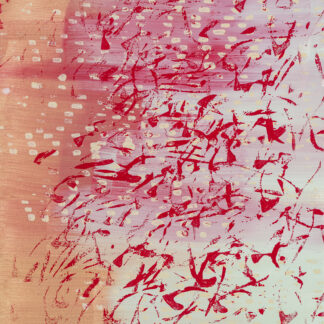 Laura Fayer, "Eden 308," acrylic, Japanese paper on paper