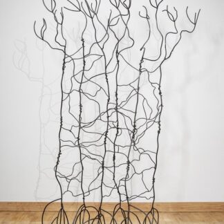 Rebecca Welz, "Mangrove Dance," blackening on welded steel