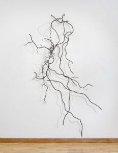 Rebecca Welz, "Passageways," blackening on welded steel