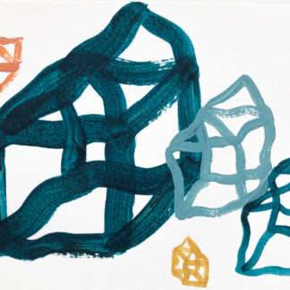Rebecca Welz, "Tropics," mixed media on paper
