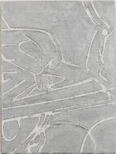 Eugene Brodsky, "Silver," oil, linen on panel