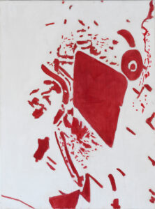Eugene Brodsky, "Sideways," oil, linen on panel