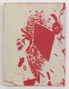 Eugene Brodsky, "Sideways," oil on linen mounted on panel