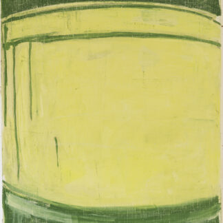 Eugene Brodsky, "Green Yellow," oil, linen on panel