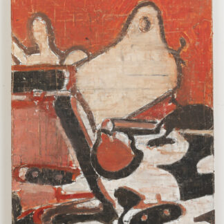 Eugene Brodsky, "Cleaver," ink on silk mounted on panel