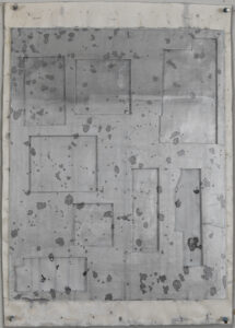 Eugene Brodsky, "Dots 3," ink and graphite on silk