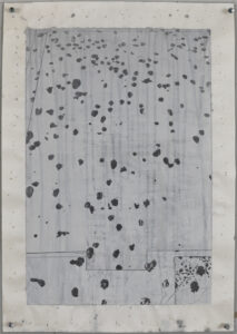 Eugene Brodsky, "Dots 12," ink and graphite on silk