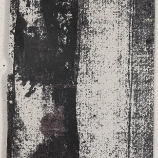 Eugene Brodsky, "Black Tan and Yellow Vertical," ink, acrylic, silk on wood