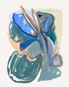 Pauline Galiana, "Inside 41," 1998, gouache on paper, 26 h x 21 w in.