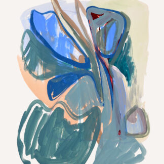Pauline Galiana, "Inside 41," 1998, gouache on paper, 26 h x 21 w in.