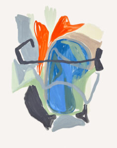 Pauline Galiana, "Inside 32," gouache on paper