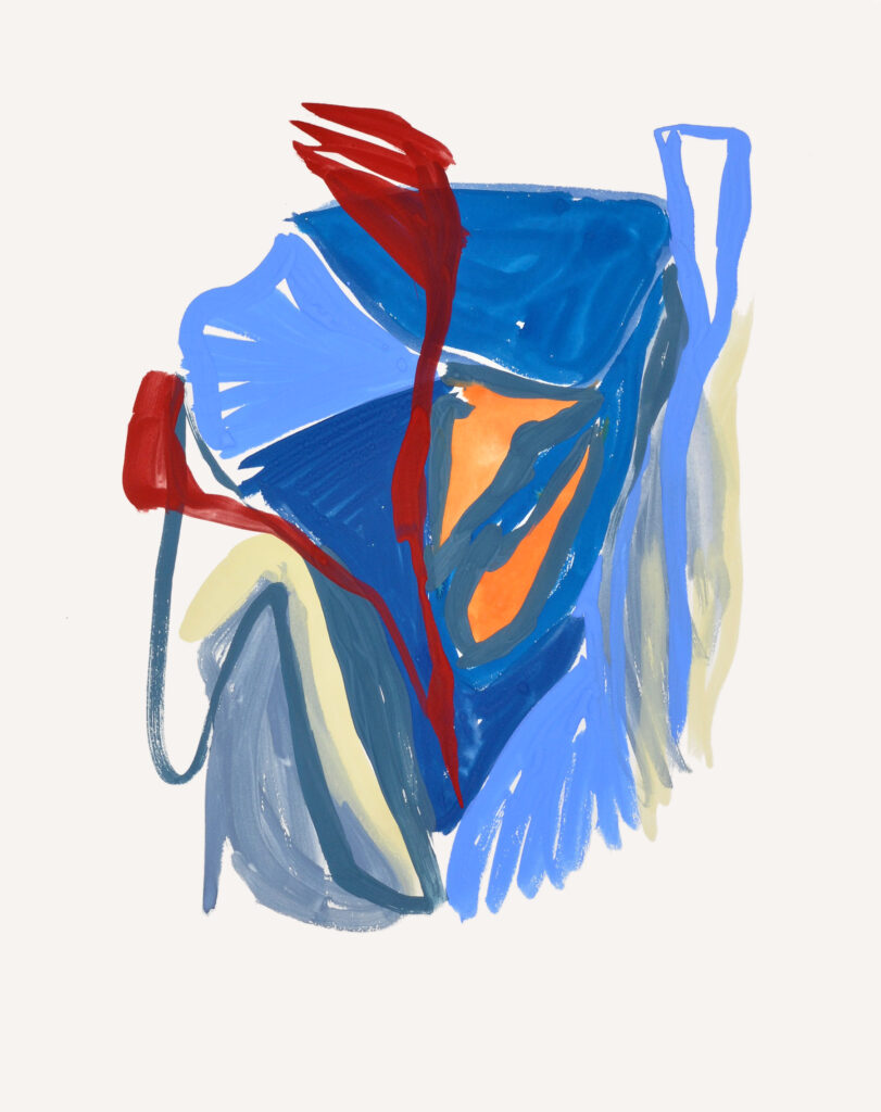 Pauline Galiana, "Inside 15," gouache on paper