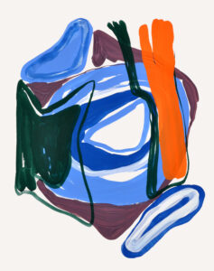 Pauline Galiana, "Inside 1," gouache on paper