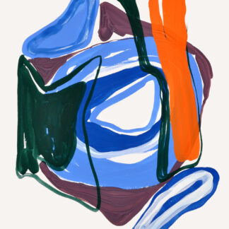 Pauline Galiana, "Inside 1," gouache on paper