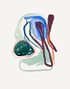 Pauline Galiana, "Inside 5," gouache on paper