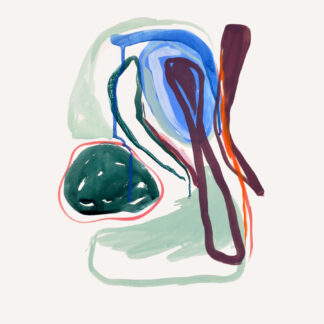 Pauline Galiana, "Inside 5," gouache on paper