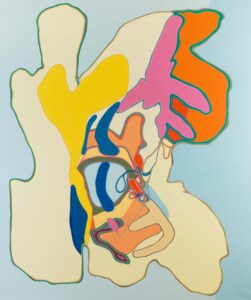 Oona Ratcliffe, "Helm," acrylic on canvas