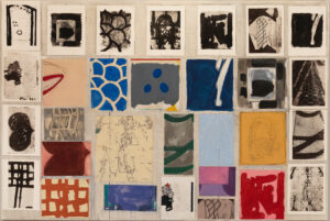 Eugene Brodsky, "LWP3," mixed media on wooden panel