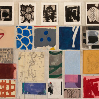 Eugene Brodsky, "LWP3," mixed media on wooden panel