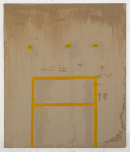 Eugene Brodsky, "Crossing," ink, acrylic on silk mounted on linen