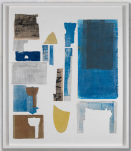 Eugene Brodsky, "Pieces Framed Together Add On," ink on silk