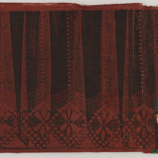 Eugene Brodsky, "Lace Horizontal (Red)," silkscreen on paper