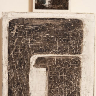 Eugene Brodsky, "SP.4 (Horizon and Arch)," mixed media on linen and silk