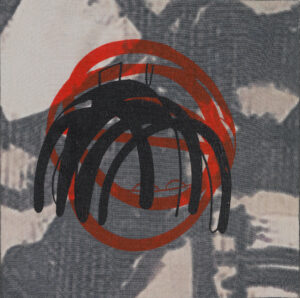 Eugene Brodsky, "Front/Back #3," oil, linen on panel