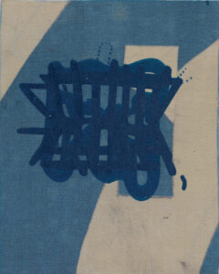 Eugene Brodsky, "Front/Back #6," oil, linen on panel