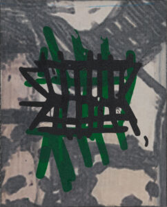 Eugene Brodsky, "Front/Back #8," oil, linen on panel