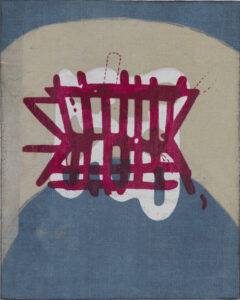 Eugene Brodsky, "Front/Back #9," oil, linen on panel