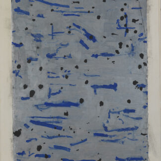 Eugene Brodsky, "Dots #1," oil, graphite, linen, silk, linen on panel