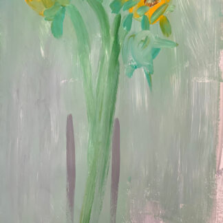 Thomas Libetti, "Sunflowers," acrylic and gesso on paper