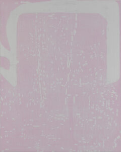Eugene Brodsky, "Arch (Pink)," oil, linen on panel