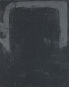 Eugene Brodsky, "Arch (Graphite)," oil, linen on panel
