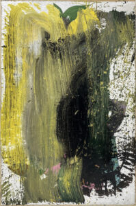 James Greco, "Paper Abstraction 2," latex, enamel, acrylic paint on stretched paper mounted on artist frame