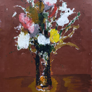 James Greco, "Abstract Floral 7," acrylic, tempera paint on paper
