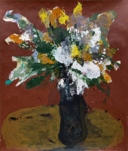 James Greco, "Abstract Floral 5," acrylic, tempera paint on paper