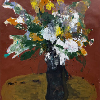 James Greco, "Abstract Floral 5," acrylic, tempera paint on paper